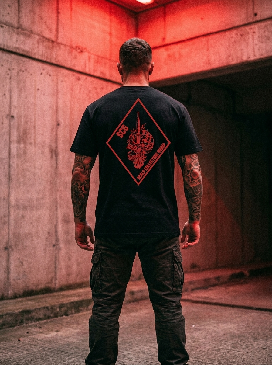 SCG Heavyweight Tee Black/Red logo  Drop 01